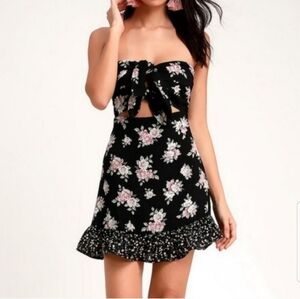 Lulus | Sexy Strapless Cut Out Mini Dress